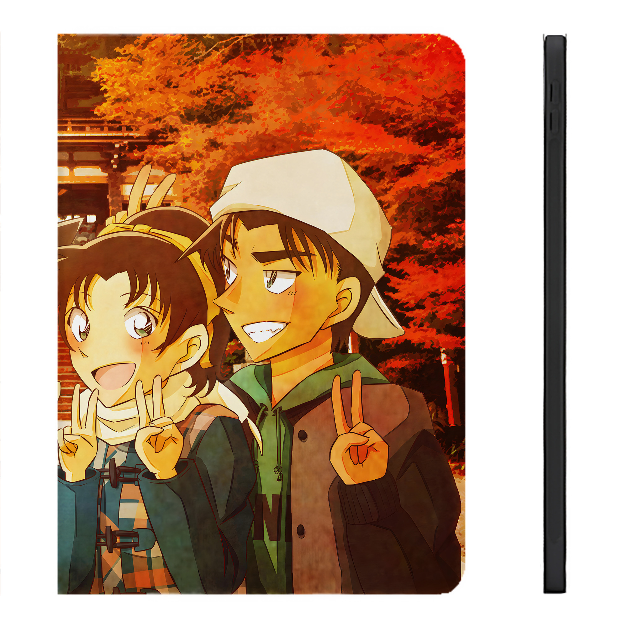 （画像用） 名探偵コナン Detective Conan IPadケース ペンホルダー付き ブックスタイルデザイン